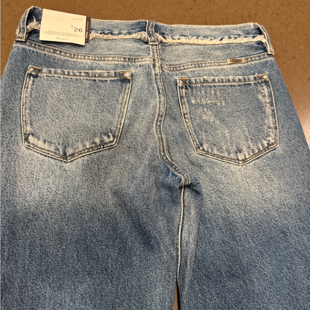 NWT Kancan Noel Mid Rise Boyfriend Jeans Sz: 5/26 - Picture 13 of 16